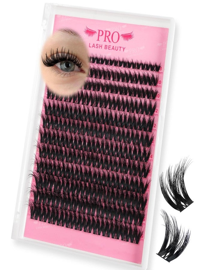 برو لاش بيوتي، رموش عنقودية، رموش عنقودية مختلطة 8-18، وصلات رموش مختلطة قابلة لإعادة الاستخدام، ناعمة ومريحة (شروق الشمس، 8-16 مزيج) - Image 1